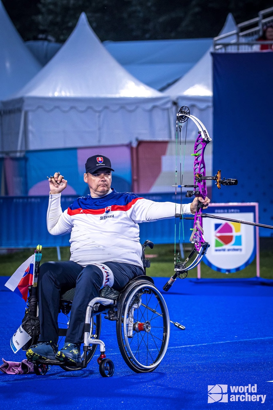 Marcel Pavlík v reprezentačnom drese Slovenska počas súťaže