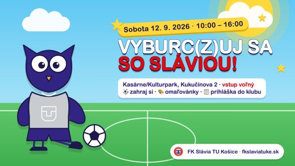 Vyburc(z)uj sa! V sobotu nás nájdete v Kulturparku – príďte si vyskúšať futbal so Sláviou